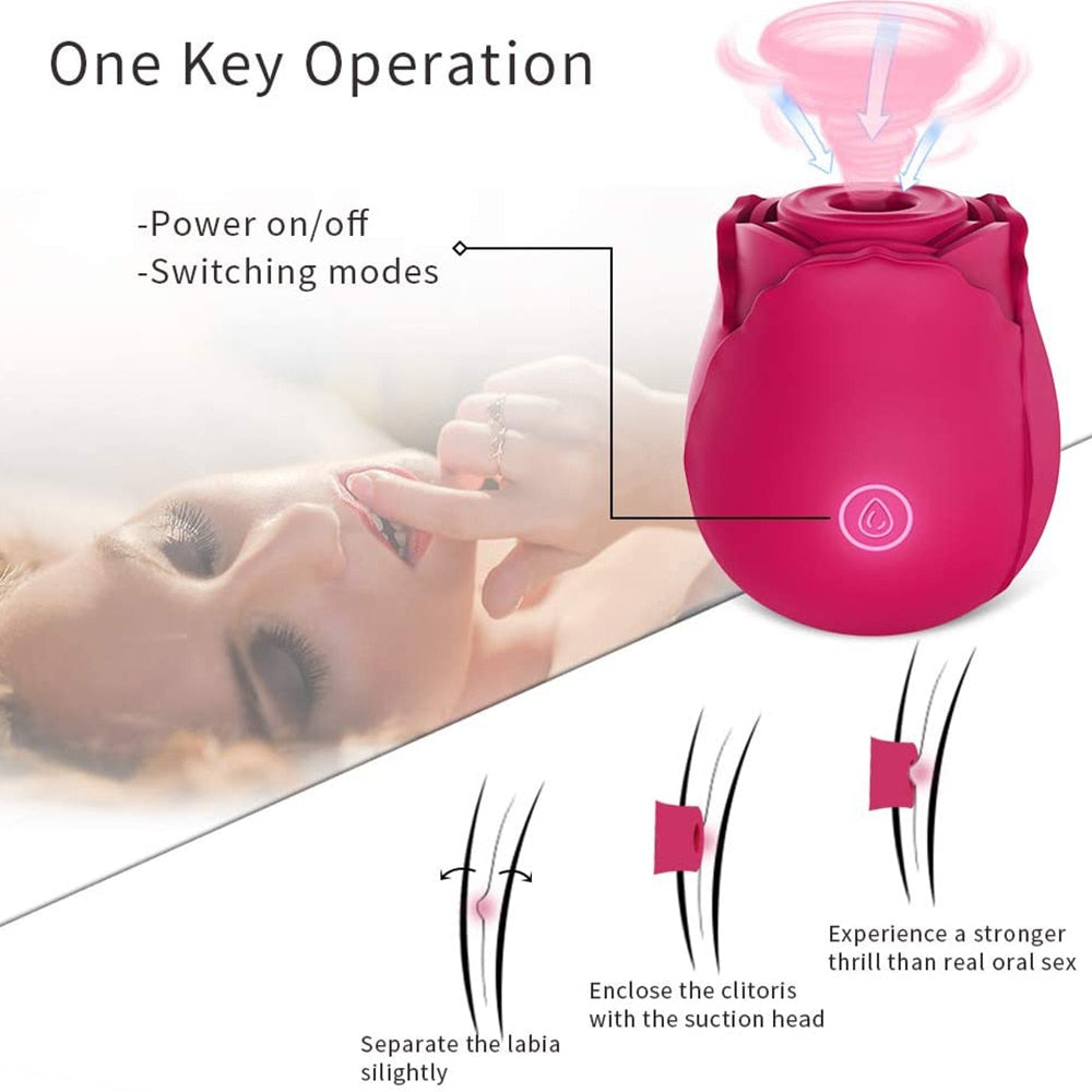 yorha no.2 type b sex doll Stag Shop - Wild Rose Vibrator Air Pulse Clitoral Stimulator main image 1