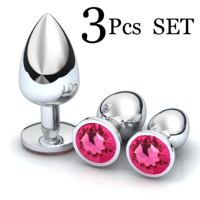 Crystal Anal Plugs (3PC Set) Le' Pleasure Dome Crystal Anal Plugs (3PC Set) Le' Pleasure Dome
