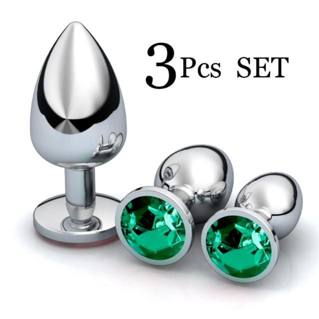 Crystal Anal Plugs (3PC Set) Le' Pleasure Dome Crystal Anal Plugs (3PC Set) Le' Pleasure Dome
